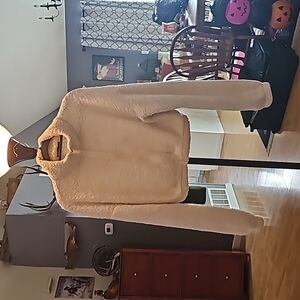 SHEIN mid drift fleece zip up